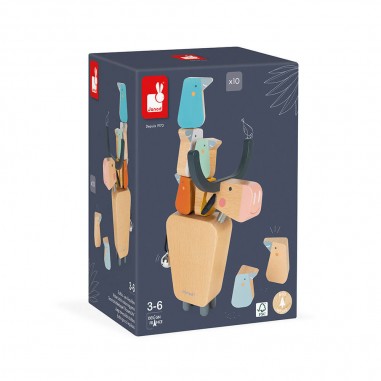Jeu d'équilibre pour enfant en bois - Jouet d'adresse buffle - Janod