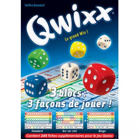 Qwixx - Recharge bloc de score - Jeu de société - Gigamic