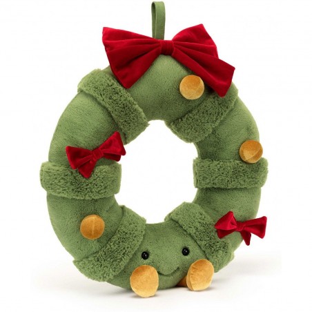 Peluche Couronne de Noël décorée Amuseable - Jellycat