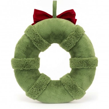 Peluche Couronne de Noël décorée Amuseable - Jellycat