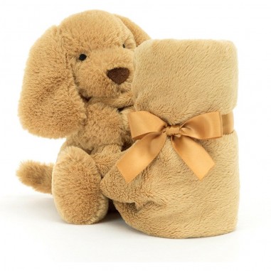 Doudou couverture chiot bashful Toffee - Jellycat