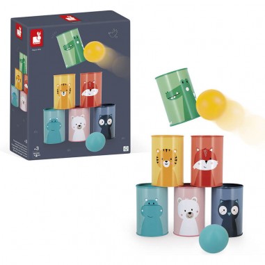 Chamboule tout - Chamboule tout enfant, jeu plein air enfant - Janod