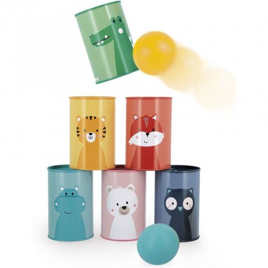 Chamboule tout - Chamboule tout enfant, jeu plein air enfant - Janod