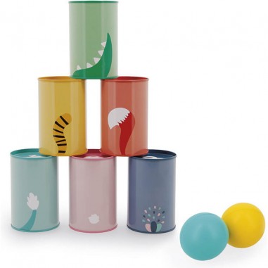 Chamboule tout - Chamboule tout enfant, jeu plein air enfant - Janod