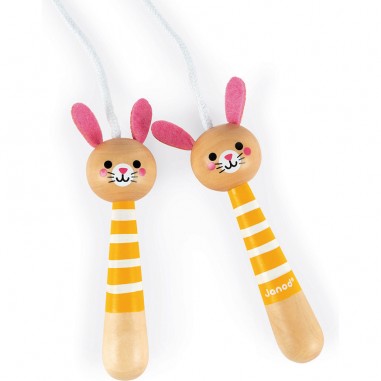 Corde à Sauter Lapin Happy Garden - bois - : Sports & Activités d'extérieur - Janod