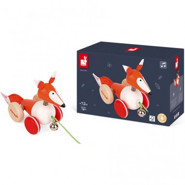 Renard à Promener Zigolos - bois - : Jouets à promener & à pousser - Janod