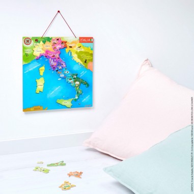 Puzzle Carte d'Italie Magnétique 20 pièces : Puzzles magnétiques - Janod