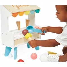 Stand glaces bois - Jouet imitation marchande, enfant 3 ans - Janod 2