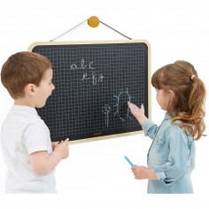 Tableau pour enfant en bois - Ardoise, tableau enfant mural double-face - Janod