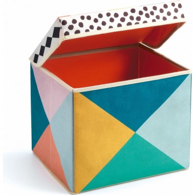 Coffre à jouets siège Géométrie - Little Big Room By Djeco