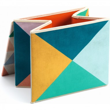 Coffre à jouets siège Géométrie - Little Big Room By Djeco