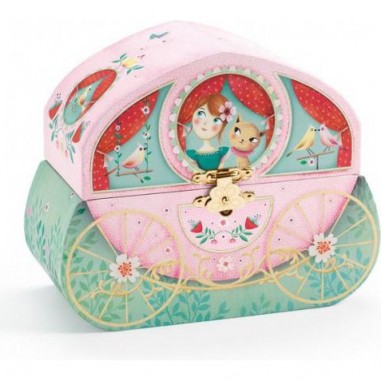 Boîte à bijoux musicale Balade en carrosse Djeco - Little Big Room By Djeco