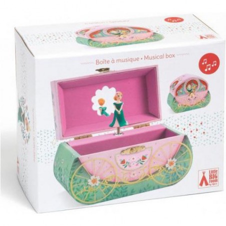 Boîte à bijoux musicale Balade en carrosse Djeco - Little Big Room By Djeco