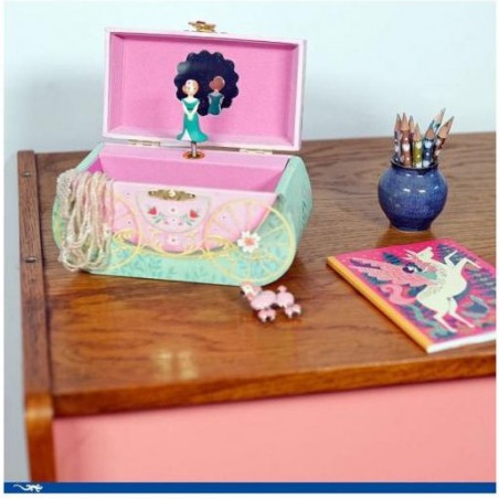 Boîte à bijoux musicale Balade en carrosse Djeco - Little Big Room By Djeco