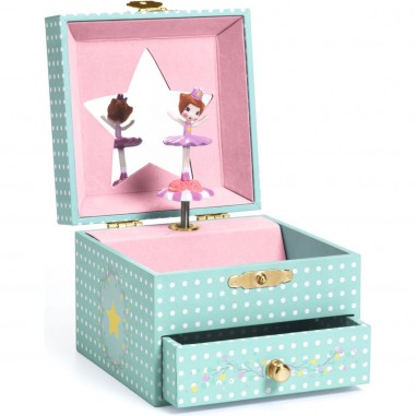 Boîte à musique et à bijoux : délicate ballerine - djeco - Little Big Room By Djeco