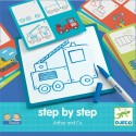 Coffret Apprendre à dessiner "Step by Step" Arthur and Co - Djeco