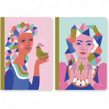 Petit carnet Lovely Paper Sarah de Djeco - Lovely Paper By Djeco