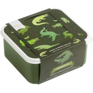 4 boites à goûter crocodiles - A Little Lovely Company