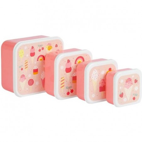 4 boites à goûter glaces - A Little Lovely Company - Boîtes Alimentaires