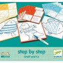 Coffret Apprendre à dessiner "Step by Step" Graff and Co - Djeco