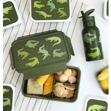 Boite à lunch bento crocodiles - A Little Lovely Company - Boîtes Alimentaires