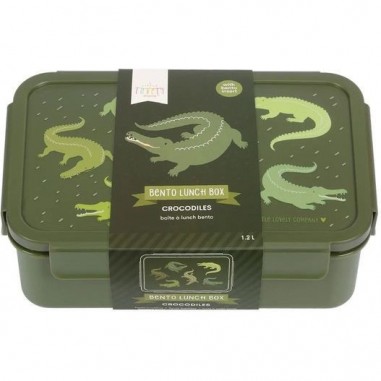 Boite à lunch bento crocodiles - A Little Lovely Company - Boîtes Alimentaires