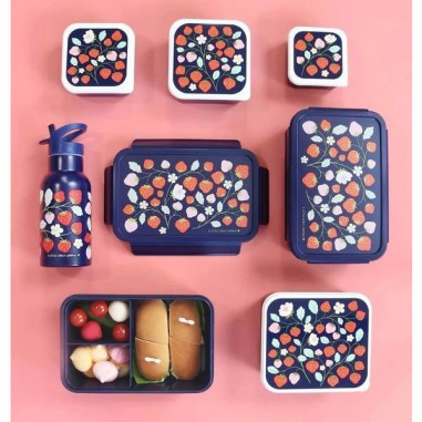 Boite à lunch bento fraises - A Little Lovely Company - Boîtes Alimentaires