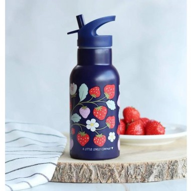 Gourde métal fraises - A Little Lovely Company - Gourdes