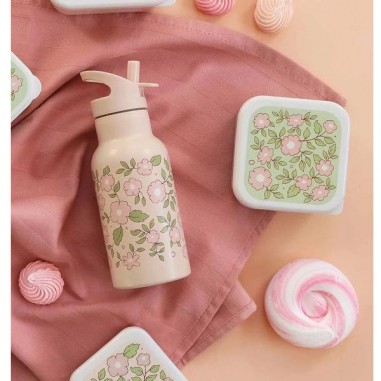 Gourde métal Blossoms pink - A Little Lovely Company - Gourdes