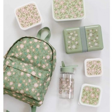 Boite à lunch Blossoms sage - A Little Lovely Company - Accessoire enfant - Boîtes Alimentaires