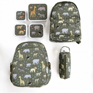 4 boites à goûter Savanna - Lunch box enfant - A Little Lovely Company