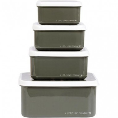 4 boites à goûter Savanna - Lunch box enfant - A Little Lovely Company