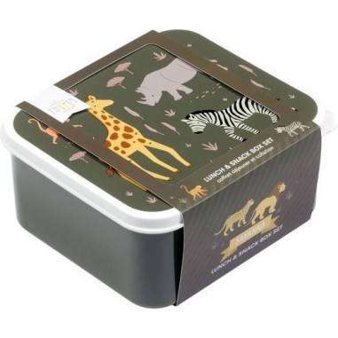4 boites à goûter Savanna - Lunch box enfant - A Little Lovely Company