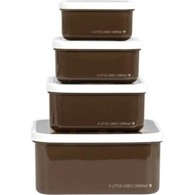 4 boites à goûter ours - Lunch box enfant - A Little Lovely Company