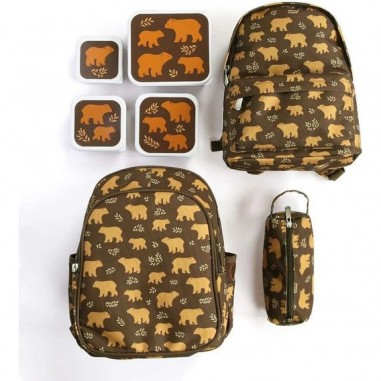 4 boites à goûter ours - Lunch box enfant - A Little Lovely Company