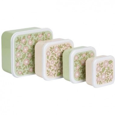 4 boites à goûter Blossoms - A Little Lovely Company - Lunch box enfant - Boîtes Alimentaires