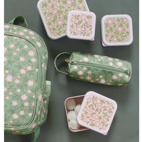 4 boites à goûter Blossoms - A Little Lovely Company - Lunch box enfant - Boîtes Alimentaires