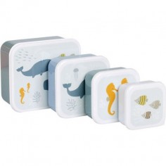4 boites à goûter Océan - Lunch box enfant - A Little Lovely Company 2