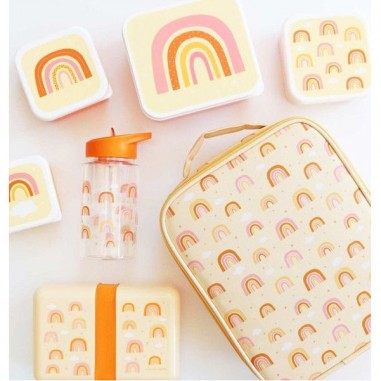 4 boites à goûter Rainbows - A Little Lovely Company - Lunch box enfant - Boîtes Alimentaires