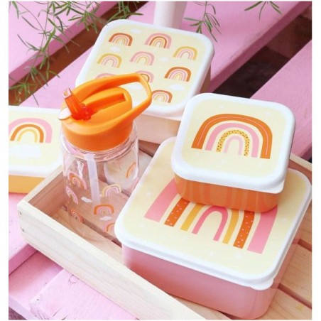 4 boites à goûter Rainbows - A Little Lovely Company - Lunch box enfant - Boîtes Alimentaires