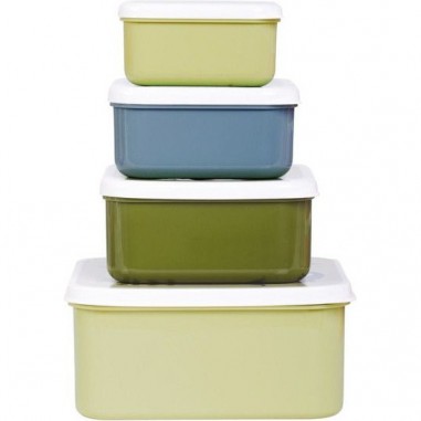 4 boites à goûter Dinosaures - Lunch box - A Little Lovely Company