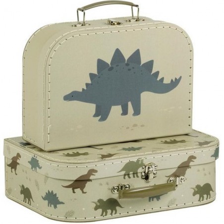 Set de valises Dinosaures - A Little Lovely Company - Valisettes