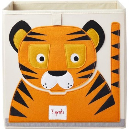 Cube de rangement jouets tigre - 3 Sprouts