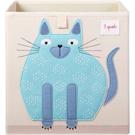 Cube de rangement jouets chat - 3 Sprouts