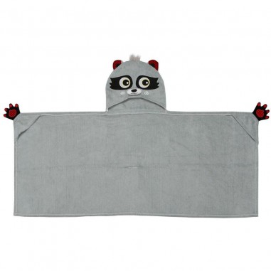 Serviette de bain enfant raton-laveur - Zoocchini