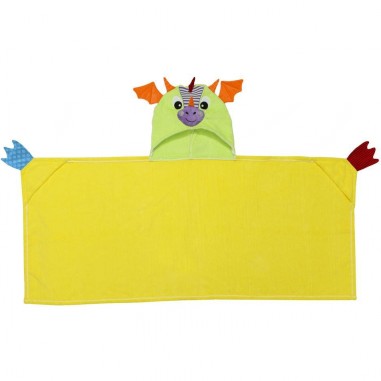 Serviette de bain enfant dragon - Zoocchini
