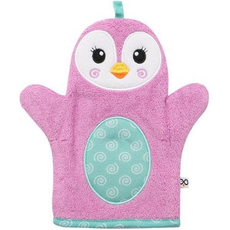 Zoocchini Gant de bain Marionnette pingouin