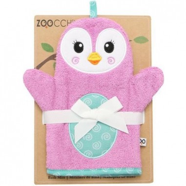 Gant de bain "Marionnette" pingouin - Zoocchini