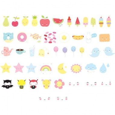 Set de lettres - Kawaii - A Little Lovely Company
