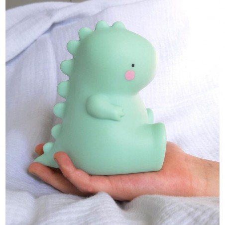 Petite veilleuse T-rex vert - A Little Lovely Company